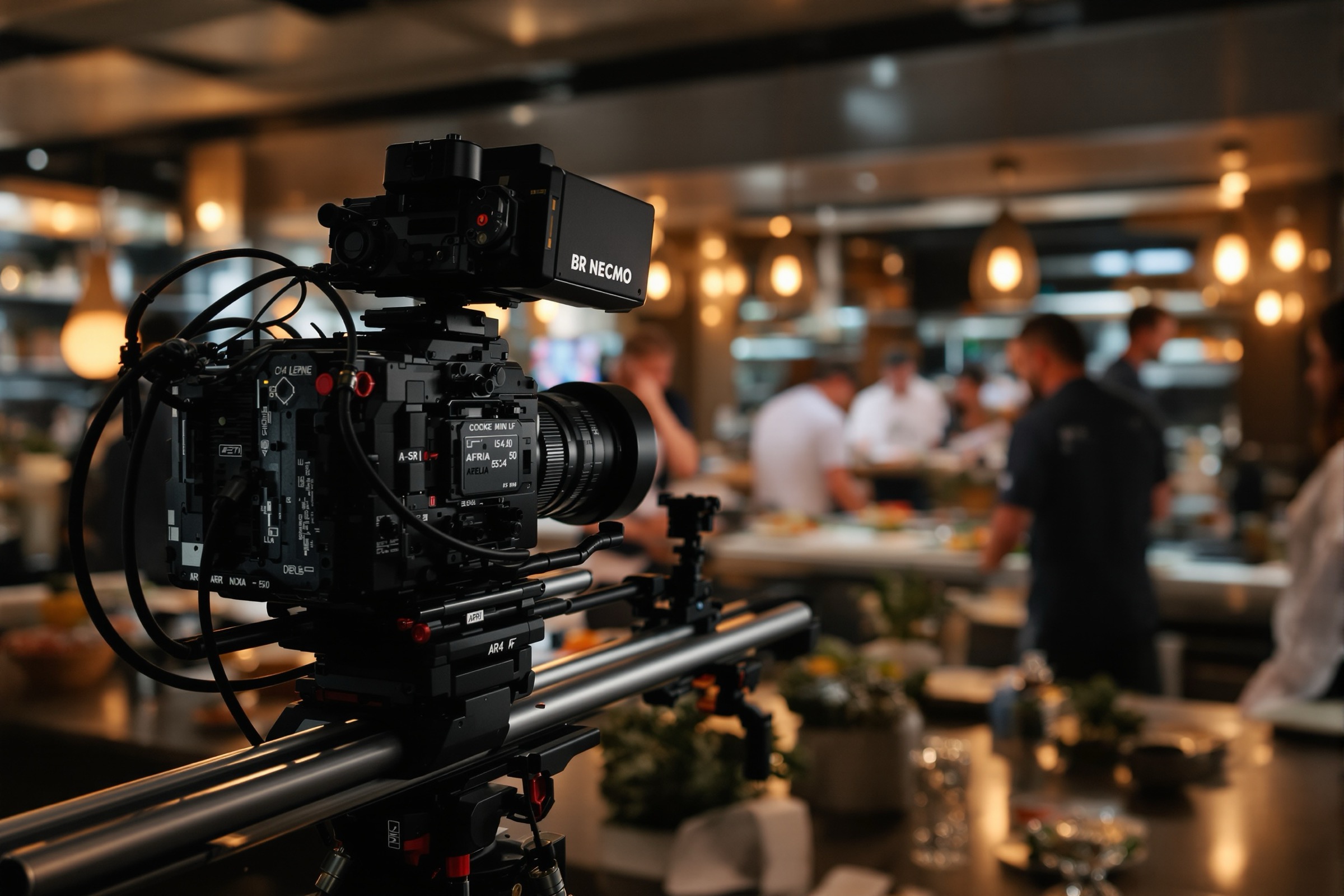 Behind the scenes of a brand film shoot inside a Miami restaurant